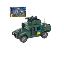 Конструктор ЗСУ машина. 268 деталей. Конструктор військовий Hummer (KB 1108)