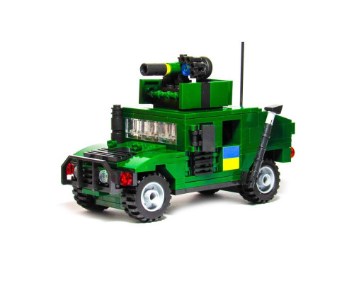 Конструктор ЗСУ машина. 268 деталей. Конструктор військовий Hummer (KB 1108)