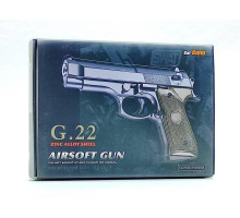 Страйкбольний пістолет G22 Galaxy метал, чорний