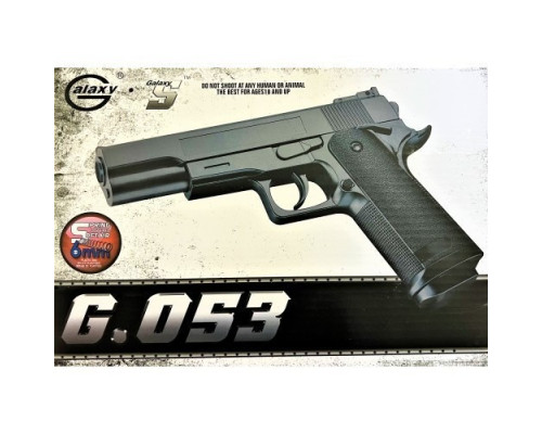Страйкбольний пістолет Galaxy Colt 1911 Сталевий колір. арт. G053S