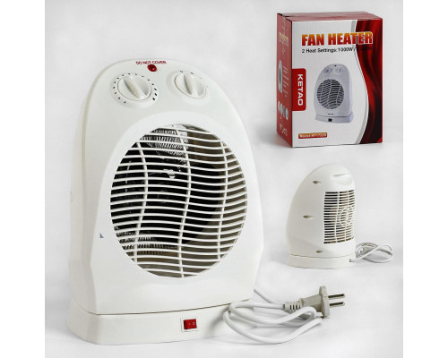 Дуйка тепловентилятор KETAO C 54635 / W-HF 1722 S (6) мідна обмотка двигуна, 2 режими роботи