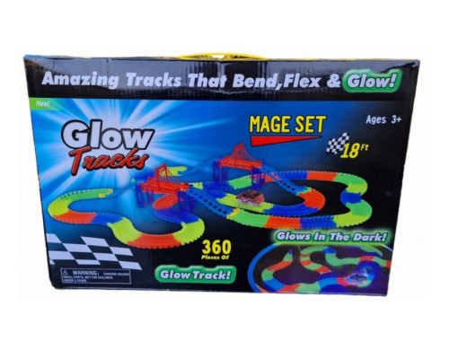 Іграшковий трек Magic Tracks 360 деталей (RD-6004), світиться