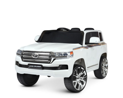 Дитячий електромобіль Джип Bambi Racer Toyota Land Cruiser JJ2022EBLR-1. Білий