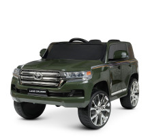 Дитячий електромобіль Джип Bambi Racer Toyota Land Cruiser J2022EBLR-10, зі світлом. Хакі