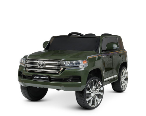 Дитячий електромобіль Джип Bambi Racer Toyota Land Cruiser J2022EBLR-10, зі світлом. Хакі