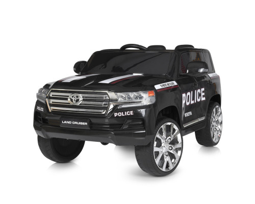 Дитячий електромобіль Джип Поліція Bambi Racer Toyota JJ2022EBLR-2, зі світлом. Чорний