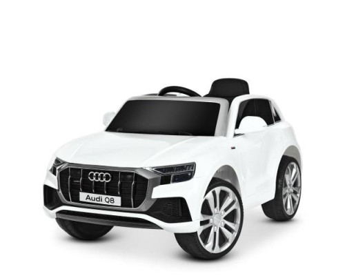 Дитячий електромобіль Джип Bambi Racer Audi Q8 JJ2066EBLR-1, зі світлом. Білий