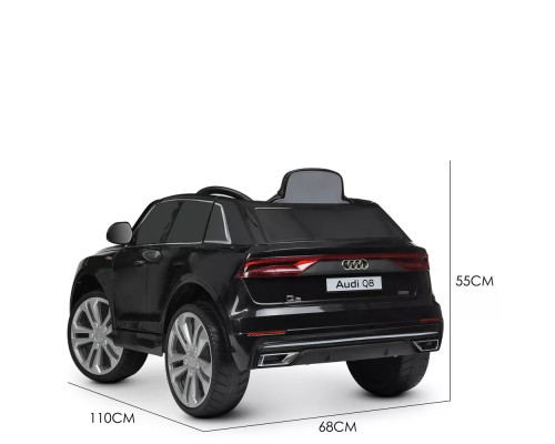 Дитячий електромобіль Джип Bambi Racer Audi Q8 JJ2066EBLR-2, зі світлом. Чорний