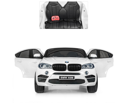 Електромобіль дитячий Джип Bambi Racer BMW JJ2168EBLR-1, зі світлом. Білий