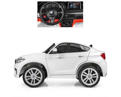 Електромобіль дитячий Джип Bambi Racer BMW JJ2168EBLR-1, зі світлом. Білий