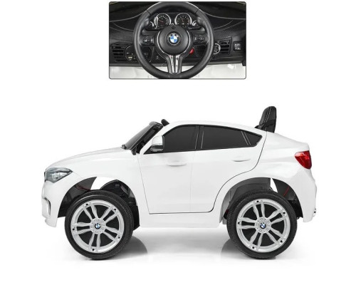 Електромобіль дитячий Джип Bambi Racer BMW JJ2199EBLR-1, зі світлом та пультом. Білий