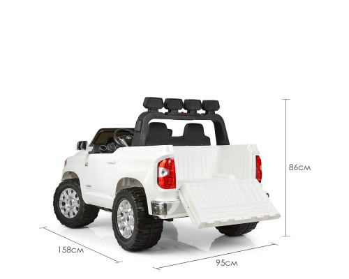 Електромобіль дитячий Джип Bambi Racer Toyota JJ2255EBLR-1 c музикою і катафотами. Білий