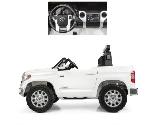 Електромобіль дитячий Джип Bambi Racer Toyota JJ2255EBLR-1 c музикою і катафотами. Білий