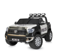 Дитячий поліцейський електромобіль Bambi Racer Toyota JJ2255EBLR-2-1 c музикою і катафотами. Чорно-білий