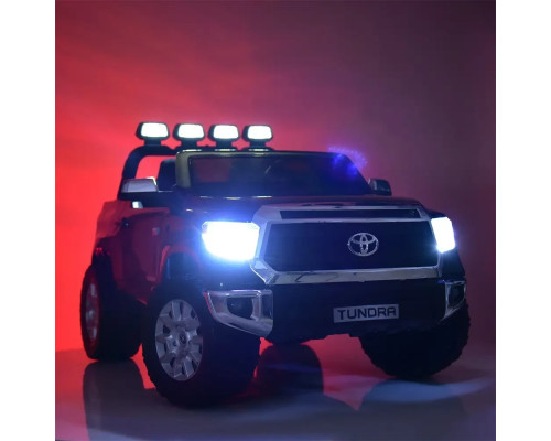 Дитячий поліцейський електромобіль Bambi Racer Toyota JJ2255EBLR-2-1 c музикою і катафотами. Чорно-білий