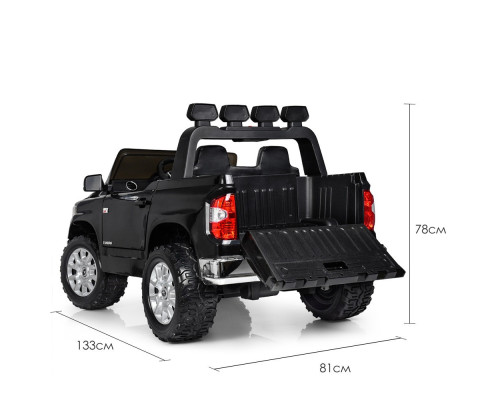 Дитячий електромобіль з багажником Джип Bambi Racer Toyota JJ2266AEBLR-2 з музикою і катафотами. Чорний