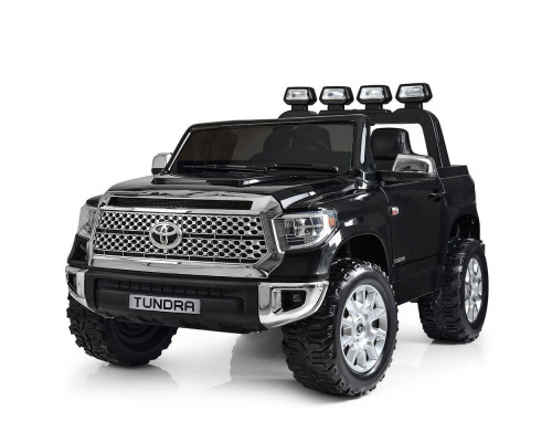 Дитячий електромобіль з багажником Джип Bambi Racer Toyota JJ2266AEBLR-2 з музикою і катафотами. Чорний