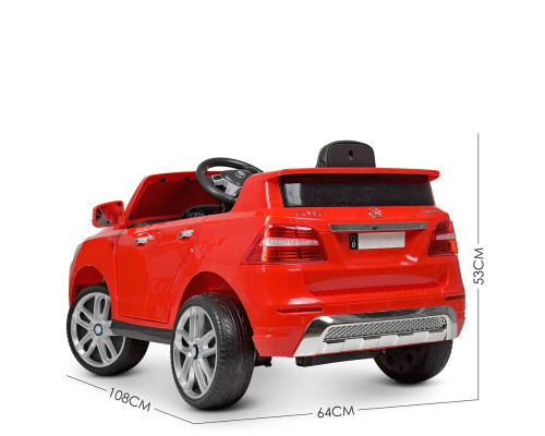 Електромобіль Джип Bambi Racer Mercedes Benz M 3568EBLR-3 з пультом керування. Червоний
