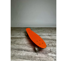Скейт Пенні Борд з колесами які світяться. Penny Board Maraton з декою 55 см. Помаранчевий