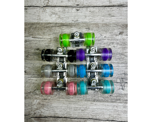 Скейт Пенні Борд з колесами які світяться. Penny Board Maraton з декою 55 см. Помаранчевий