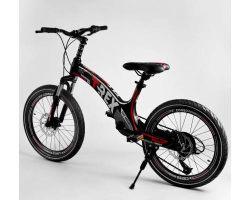 Дитячий спортивний велосипед 20 '' CORSO «T-REX» 41777 магнієва рама, обладнання MicroShift, 7 швидкостей, зібраний на 75%