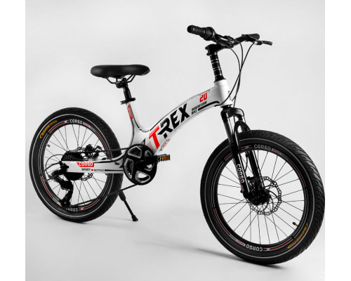Дитячий спортивний велосипед 20 '' CORSO «T-REX» 64899 магнієва рама, обладнання MicroShift