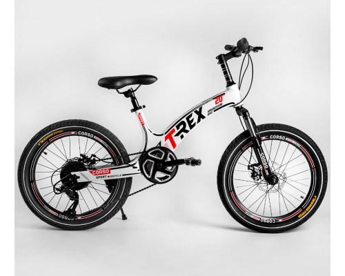 Дитячий спортивний велосипед 20 '' CORSO «T-REX» 64899 магнієва рама, обладнання MicroShift
