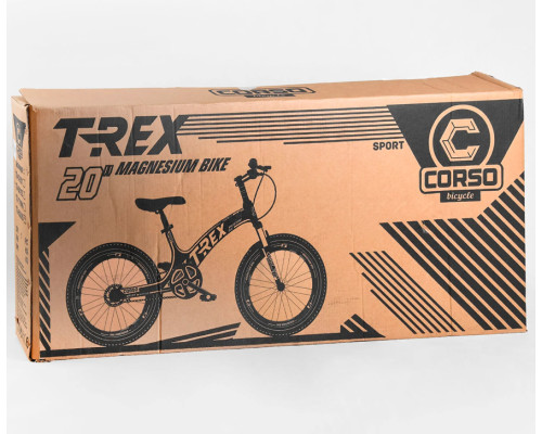 Дитячий спортивний велосипед 20 '' CORSO «T-REX» 64899 магнієва рама, обладнання MicroShift