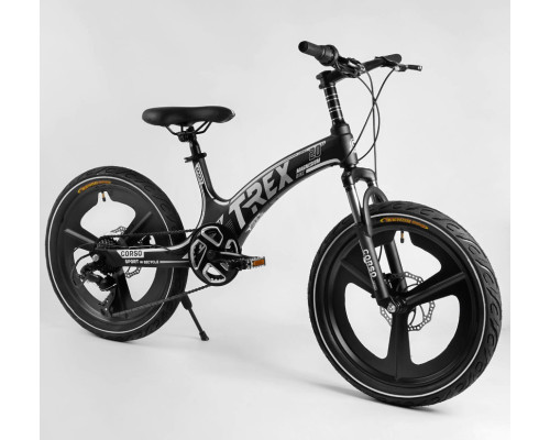 Дитячий спортивний велосипед 20 '' CORSO «T-REX» TR-66205 магнієва рама, обладнання MicroShift, 7 швидкостей, зібраний на 75%