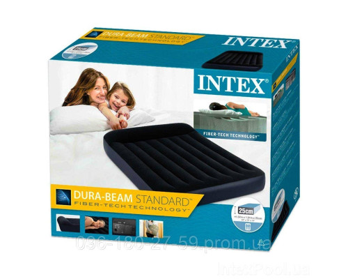 Півторамісний надувинй матрац Intex 64148, 137х191х25см
