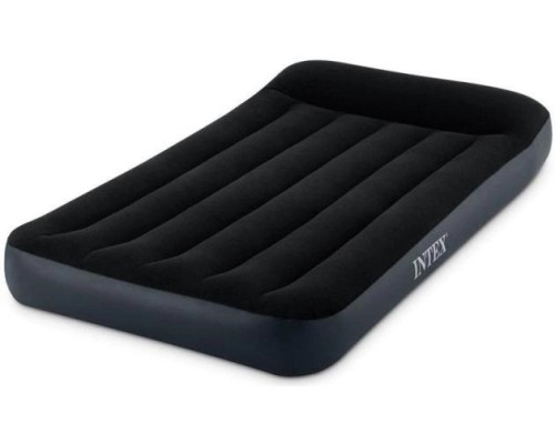 Надувне велюрове ліжко Intex 64141 з підголівником, 191x99x25 см