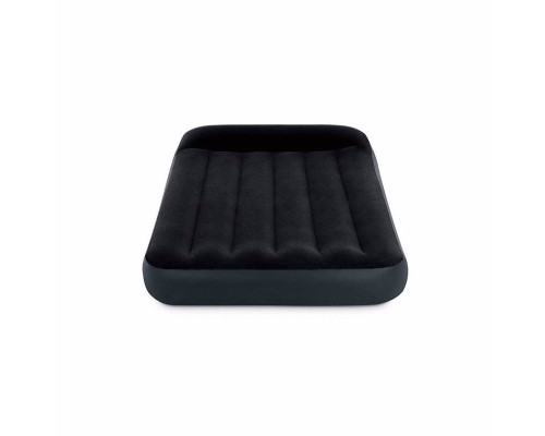 Надувне велюрове ліжко Intex 64141 з підголівником, 191x99x25 см