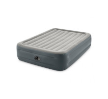 Надувне двоспальне ліжко Intex 64126 з вбудованим насосом, 152x203/206x46см
