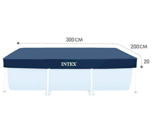 Тент для каркасного басейну Intex 28038, 300x200см