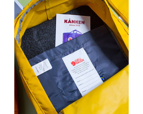 Рюкзак Fjallraven Kanken MINI з райдужними ручками Лазурно-сірий розмір 27*21*10 (7L)