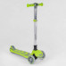 Дитячий самокат Best Scooter 46987. Складане алюмінієве кермо, PU колеса з підсвічуванням. Салатовий