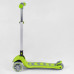 Дитячий самокат Best Scooter 46987. Складане алюмінієве кермо, PU колеса з підсвічуванням. Салатовий