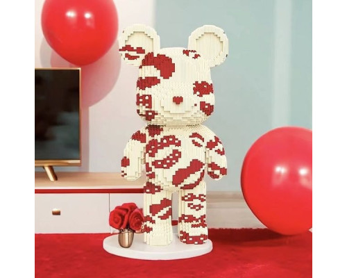 Конструктор Magic Blocks "Kisses" на 3031 деталь. Ведмедик Bearbrick 40,5 см