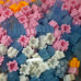 Конструктор, що світиться у темряві Magic Blocks Ведмедик Рожевий на 4031 деталь. Ведмедик Bearbrick 50 см