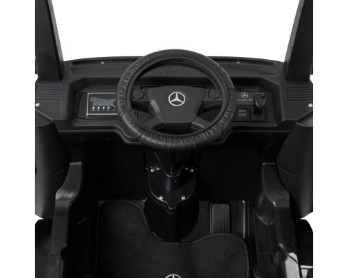 Електромобіль дитячий вантажівка Mercedes Bambi M 4208EBLR-2 (2), з причепом. Чорний