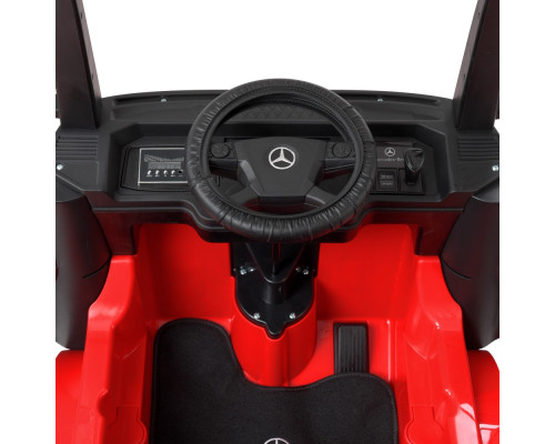 Електромобіль дитячий вантажівка Mercedes Bambi M 4208EBLR-3 (2), з причепом. Червоний
