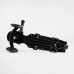 Дитячий самокат 5в1 Best Scooter LS-90225. З дод. колесами, захисним бампером, PU колеса з підсвічуванням. Чорний
