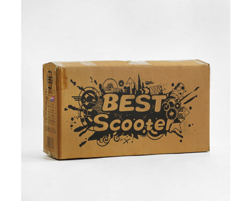 Дитячий самокат 5в1 Best Scooter LS-67367. З дод. колесами, захисним бампером, PU колеса з підсвічуванням. Рожевий