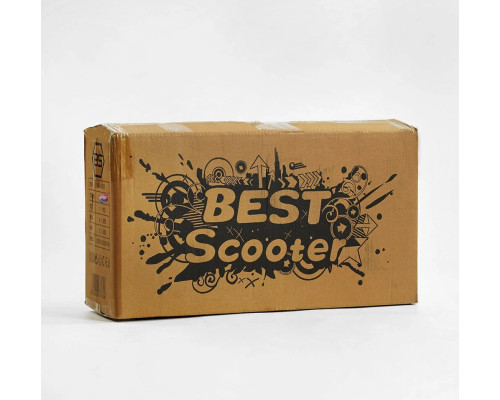 Дитячий самокат 5в1 Best Scooter LS-96302. З дод. колесами, захисним бампером, PU колеса з підсвічуванням. Рожевий