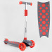 Дитячий самокат Best Scooter LK-52003. Підсвічування деки, коліс та дисків, PU колеса, знімне кермо. Червоний